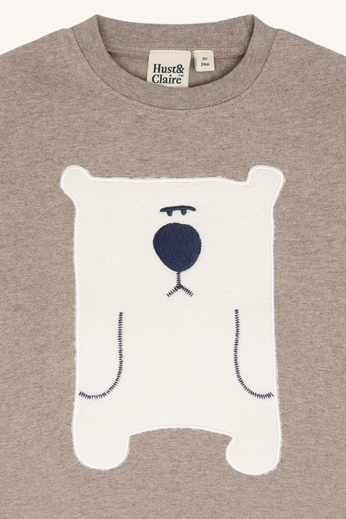 Anton Langarmshirt Bärenprint, Kangaroo Melange
