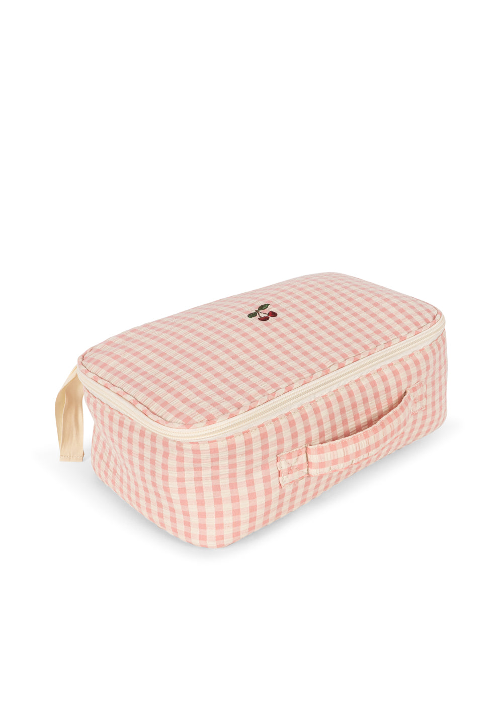 Bärechind Konges Sløjd Puppenkoffer, Pink Check, geschlossen