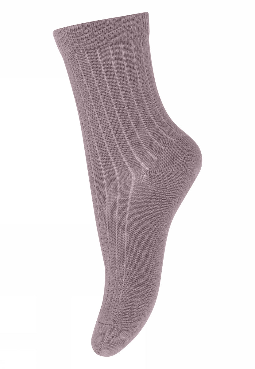 Wool rib Socken,lila