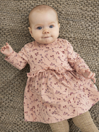 Dress LS AOP, Misty Rose