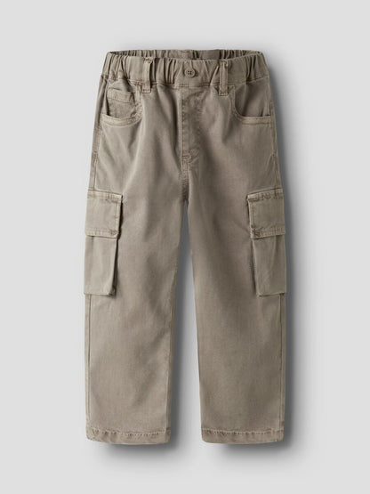 Kinder Cargo-Hose aus TENCEL™ Twill, beige chinchilla