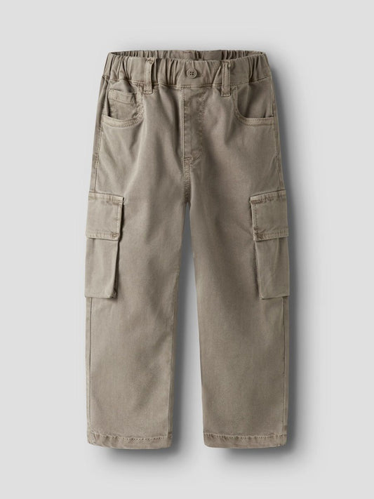 Kinder Cargo-Hose aus TENCEL™ Twill, beige chinchilla