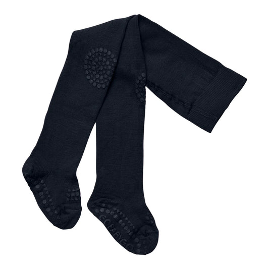 Oeko-Tex Wolle Krabbel-Strumpfhosen, navy