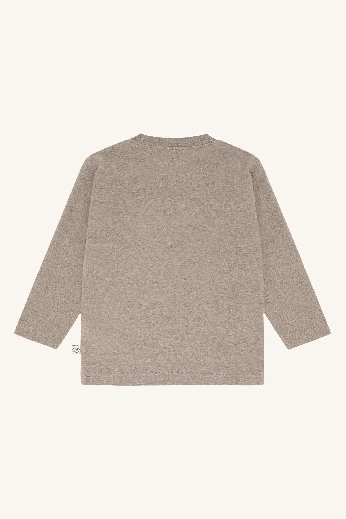 Anton Langarmshirt Bärenprint, Kangaroo Melange