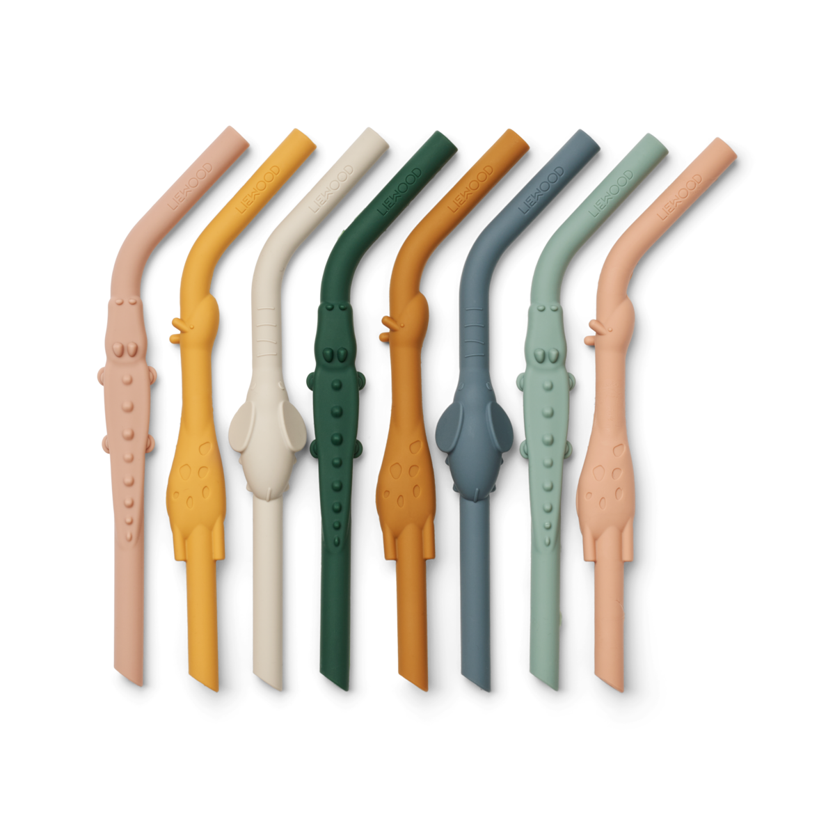 Liewood Silikon-Trinkhalm Carlson All Together Straw 8-Pack