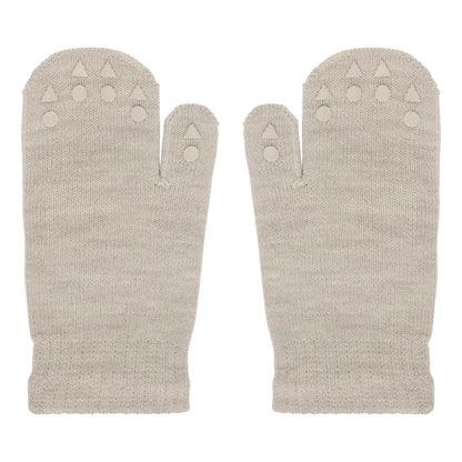 Oeko-Tex Wolle Grip Fausthandschuhe, sand