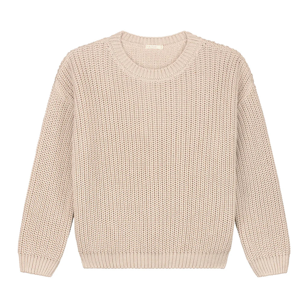 Chunky Women Knit Sweater, moon