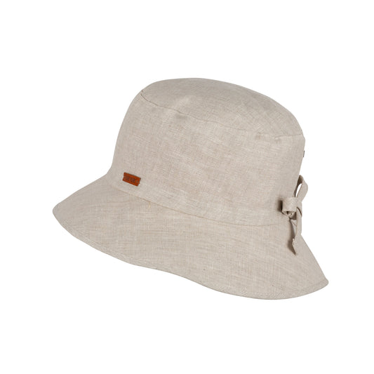 Schlapphut Leinen, beige