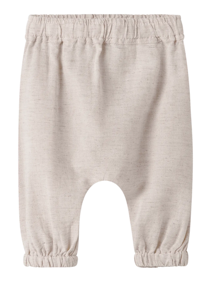 Babyhose aus Leinen Baumwolle in Beige zu kaufen im Bärechind Winterthur Zürich Schweiz.