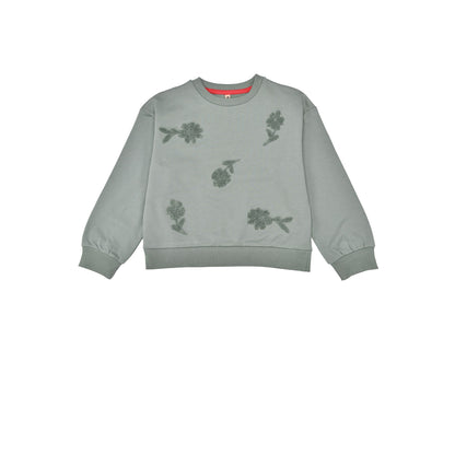 Bondi Sweatshirt für Kinder in Mint mit Blumenmuster bei Bärechind Winterthur Zürich Schweiz