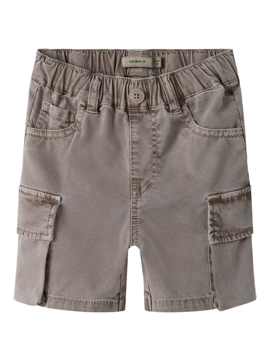 Cargo Shorts aus Baumwolle in Beige für Kinder, NAME IT, erhältlich im Bärechind Kinderladen Winterthur Zürich Schweiz
