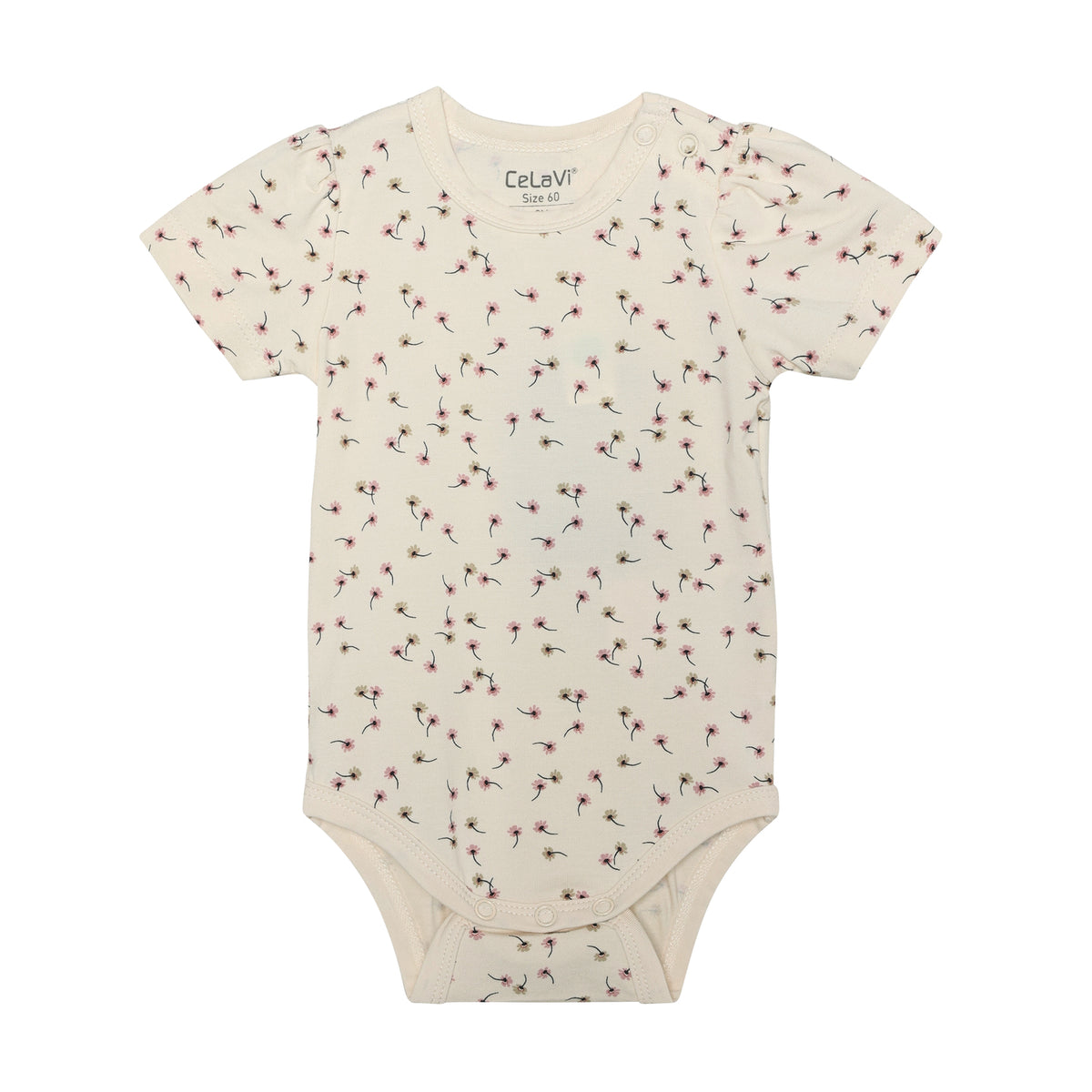 CeLaVi Bambus Body kurzarm mit Blumen-Print für Babys, Bärechind Winterthur Zürich Schweiz