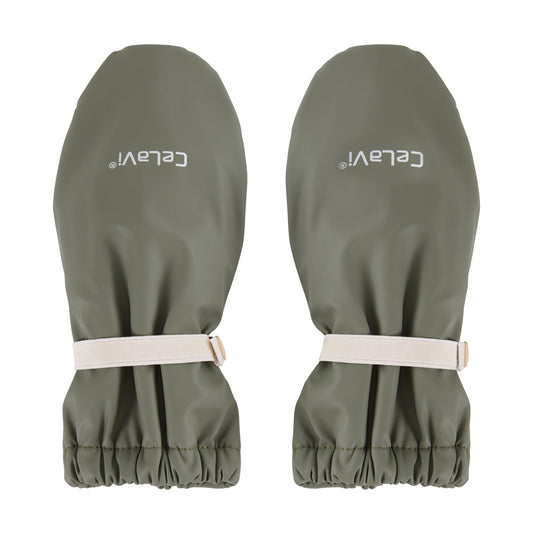 Gefütterte Regenhandschuhe in der Farbe Mulled Basil