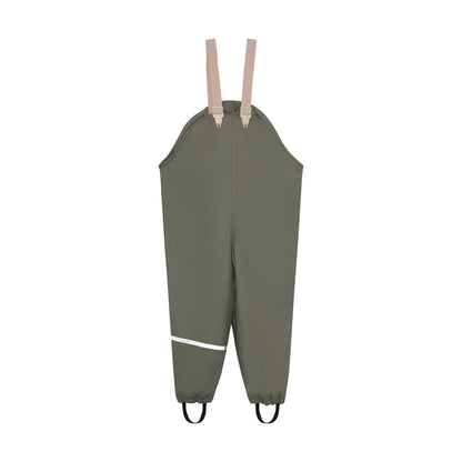 Regenhose des Sets mit verstellbaren Hosenträgern