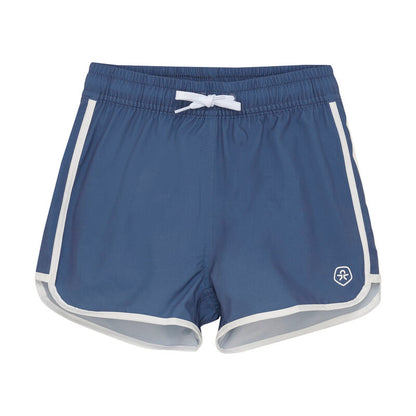 Color Kids Badeshorts Uni Blau – sportlicher Schnitt mit Kordelzug vorne