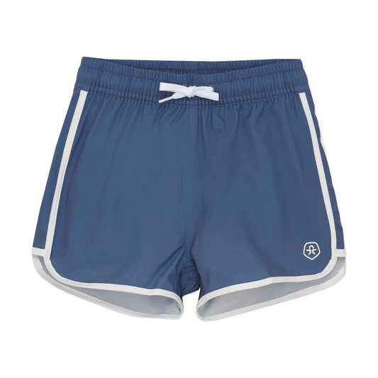 Color Kids Badeshorts Uni Blau – sportlicher Schnitt mit Kordelzug vorne