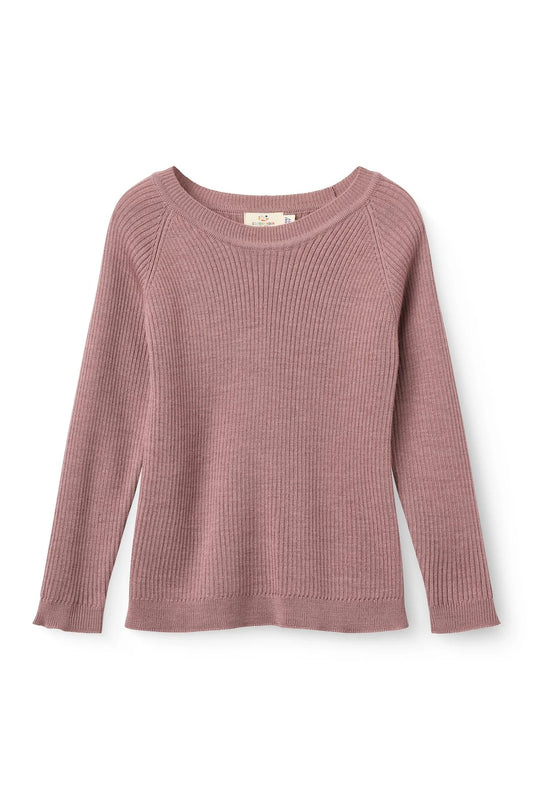 Copenhagen Colors Merino Wollpullover für Kinder in Winter Rose aus 100% Merinowolle, Bärechind Winterthur, Zürich, Schweiz.