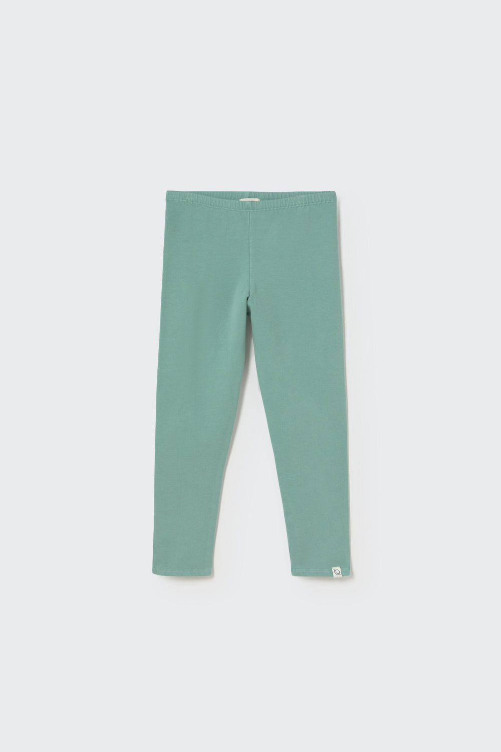 Soft brushed fleece leggings in Artic Blue – Vorderansicht flachliegend