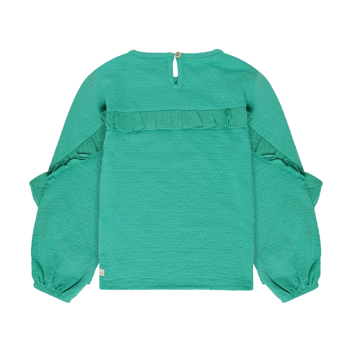Bluse mit kleinem Volant auf der Rückseite