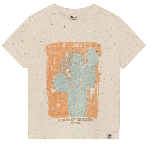 Cactus T-Shirt von DAILY7KIDS in Offwhite, Kinder T-Shirt Vorderansicht