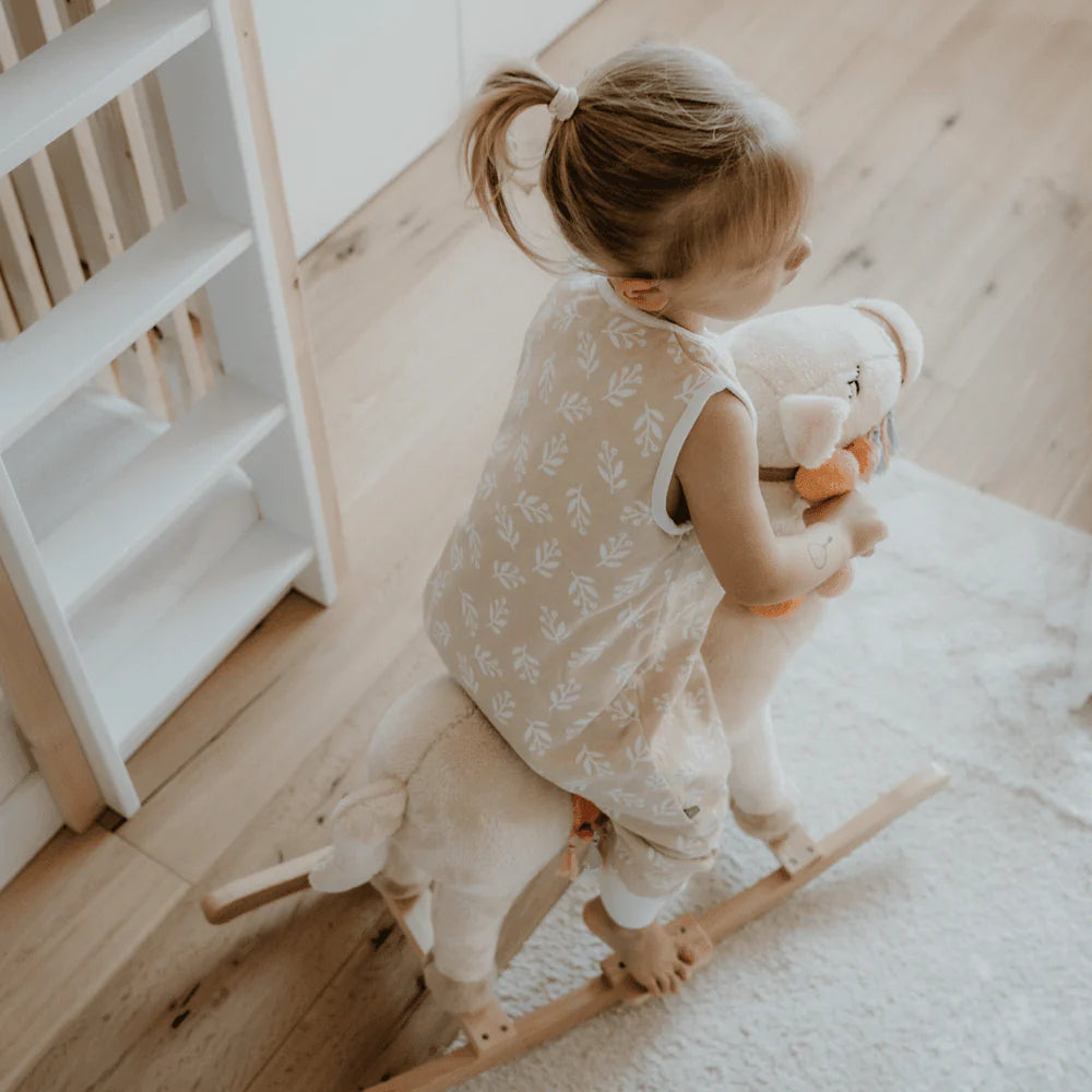 Schlafsack mit Füssen 1.0 TOG, Floral Sand