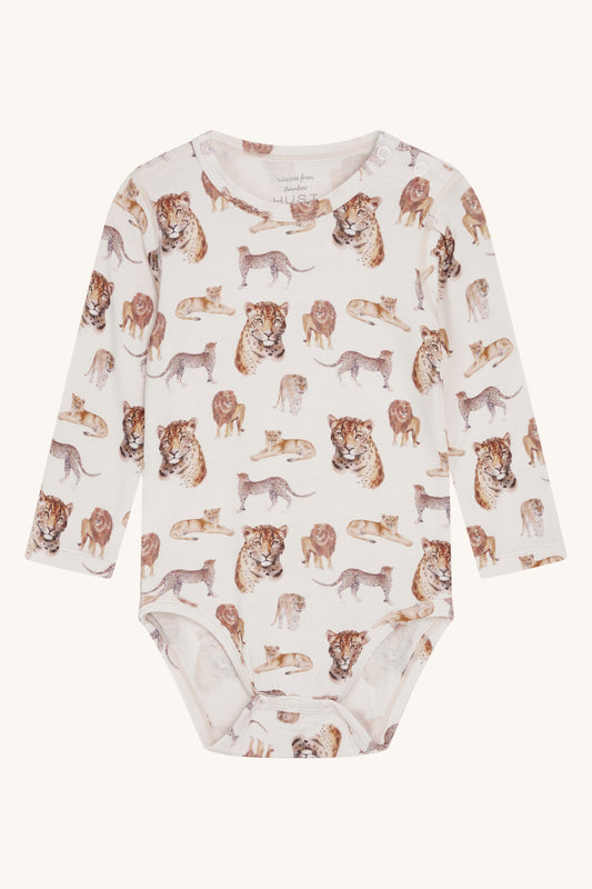 Hust & Claire Buller Body Langarm, White sand