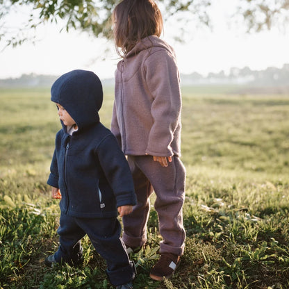 Kinder mit Emma & Noah Wollwalk Jacke für Herbst und Winter in der Schweiz
