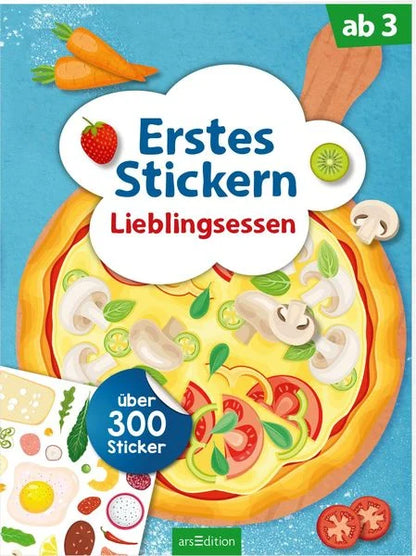 Buchcover Erstes Stickern: Lieblingsessen von Timo Schumacher