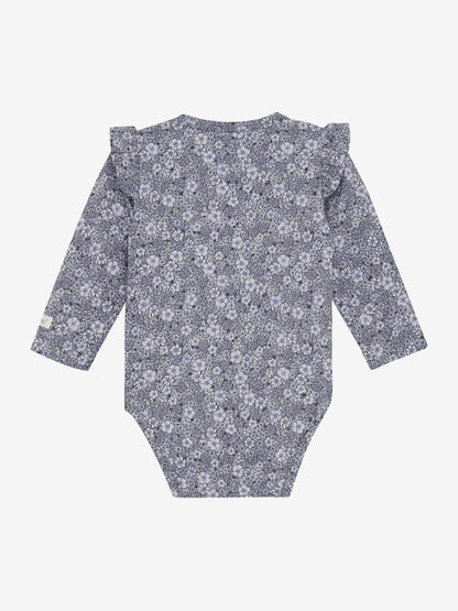 Rückansicht des Fixoni Babybodys mit Blumenmuster – im Bärechind in Winterthur, Zürich, Schweiz