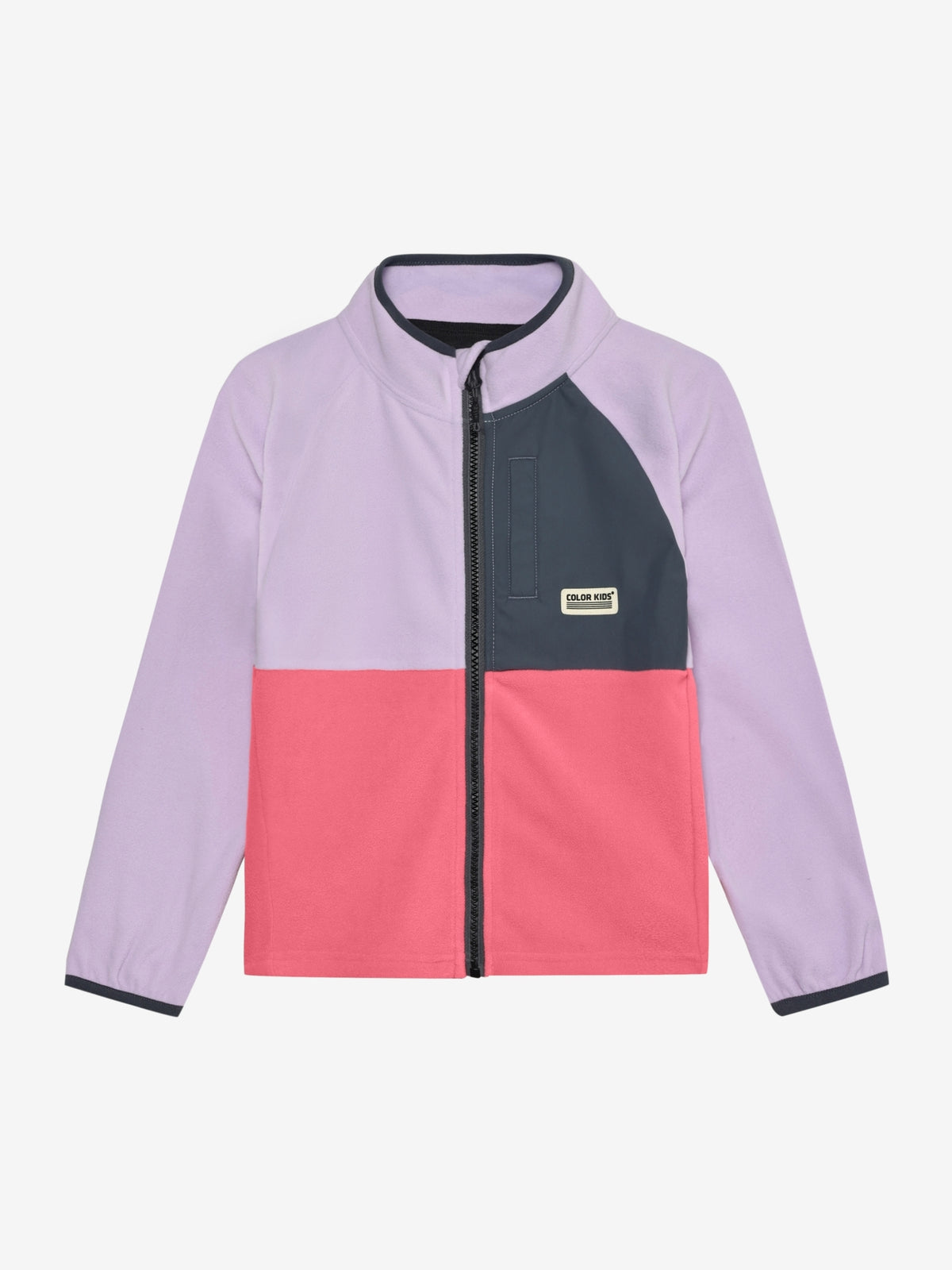 Mehrfarbige Fleecejacke pink flieder von Color Kids im Kinderladen Bärechind Winterthur Zürich Schweiz kaufen