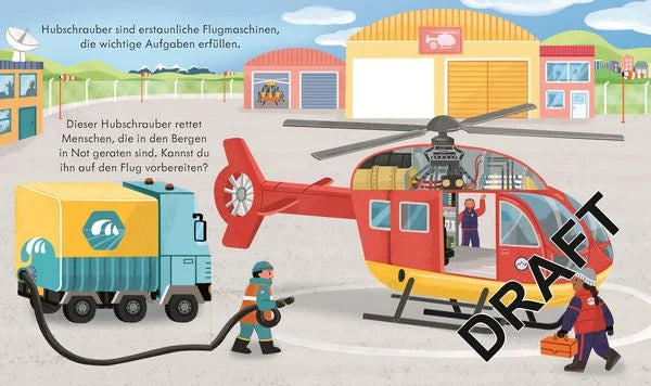 Einblick in das Buch Guck mal, wie das funktioniert! Der Rettungshubschrauber von Lara Bryan
