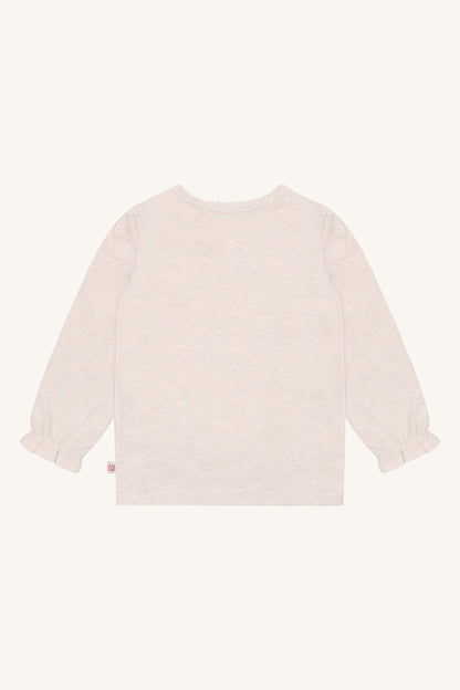 Hust & Claire Alma Langarmshirt Weihnachtsfee in Wheat Melange, Ansicht 3