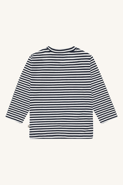 Hust & Claire Anton Langarmshirt Rentier in More Navy, Ansicht 2