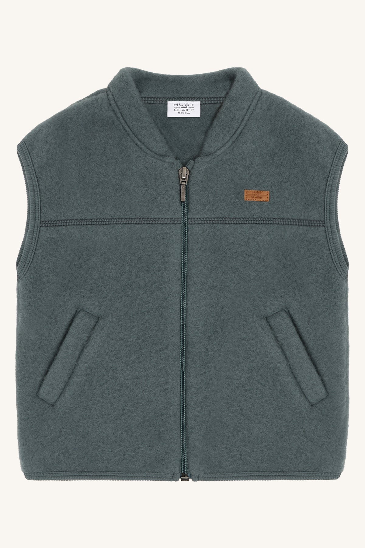 Emilo Merino Weste in Balsam Green, Vorderansicht