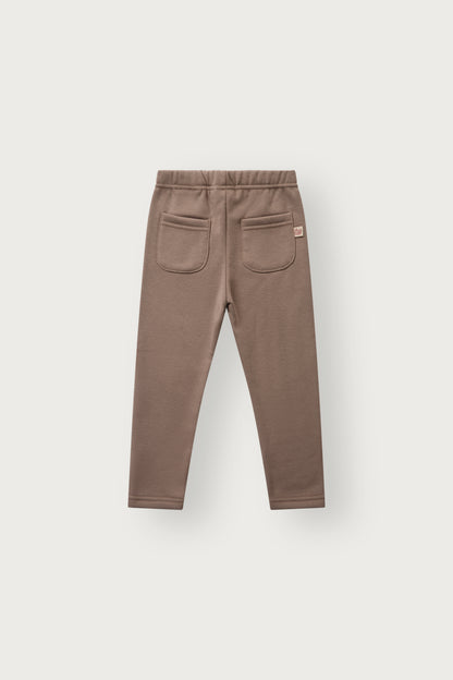 Hust & Claire Lisa Fleece Leggings in Biscuit für Kinder, weiche warme Hose