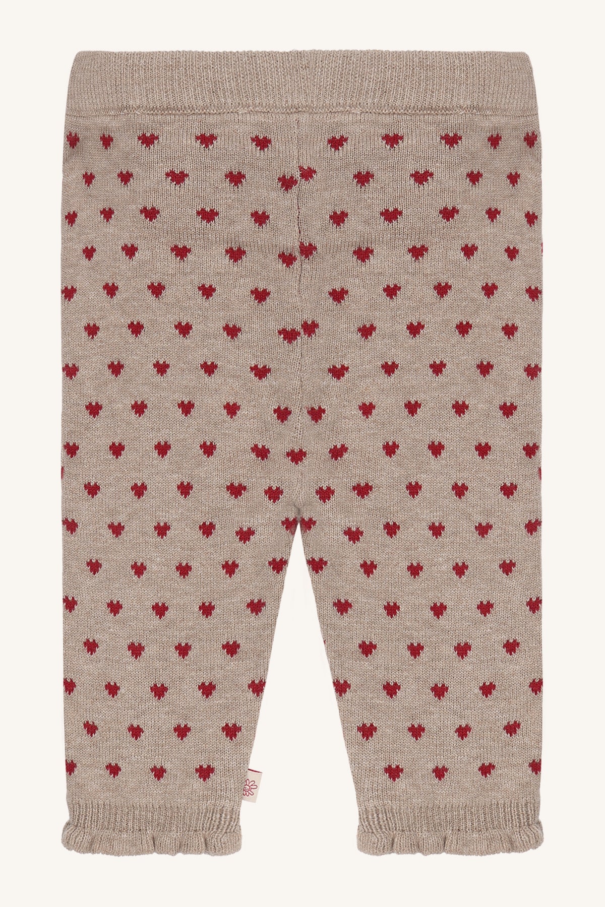 Hust & Claire Lisa Strickleggings Herzen in Biscuit, Ansicht 2