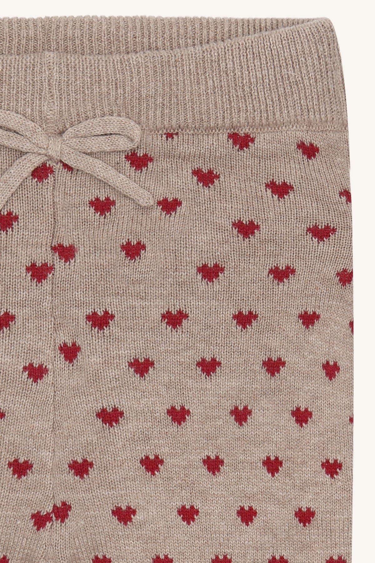 Hust & Claire Lisa Strickleggings Herzen in Biscuit, Ansicht 3