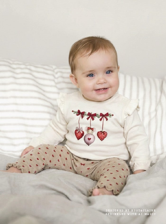 Hust & Claire Lisa Strickleggings Herzen in Biscuit, Ansicht 4