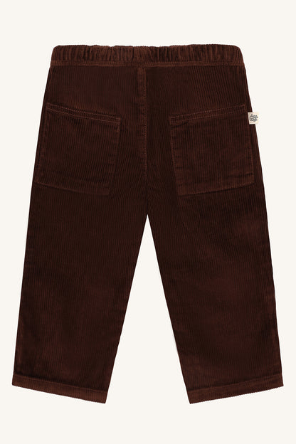 Kinder-Cordhose mit elastischem Bund und Kordel, Soil, Rückansicht