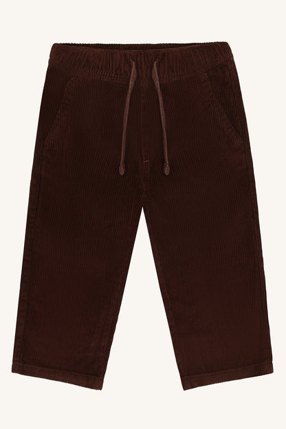 Trevor Baumwolle Kinder-Cordhose in Soil, Vorderansicht