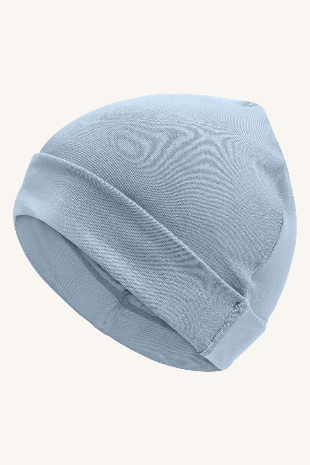 Detailansicht der Bambus Viskose Beanie Floor von Hust&Claire, Bärechind Winterthur, Zürich, Schweiz.