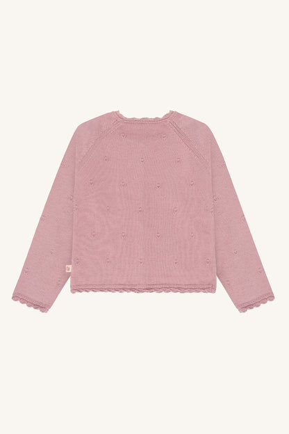 Hust&Claire Cilja Strickjacke in Heather bei Bärechind, Rückansicht