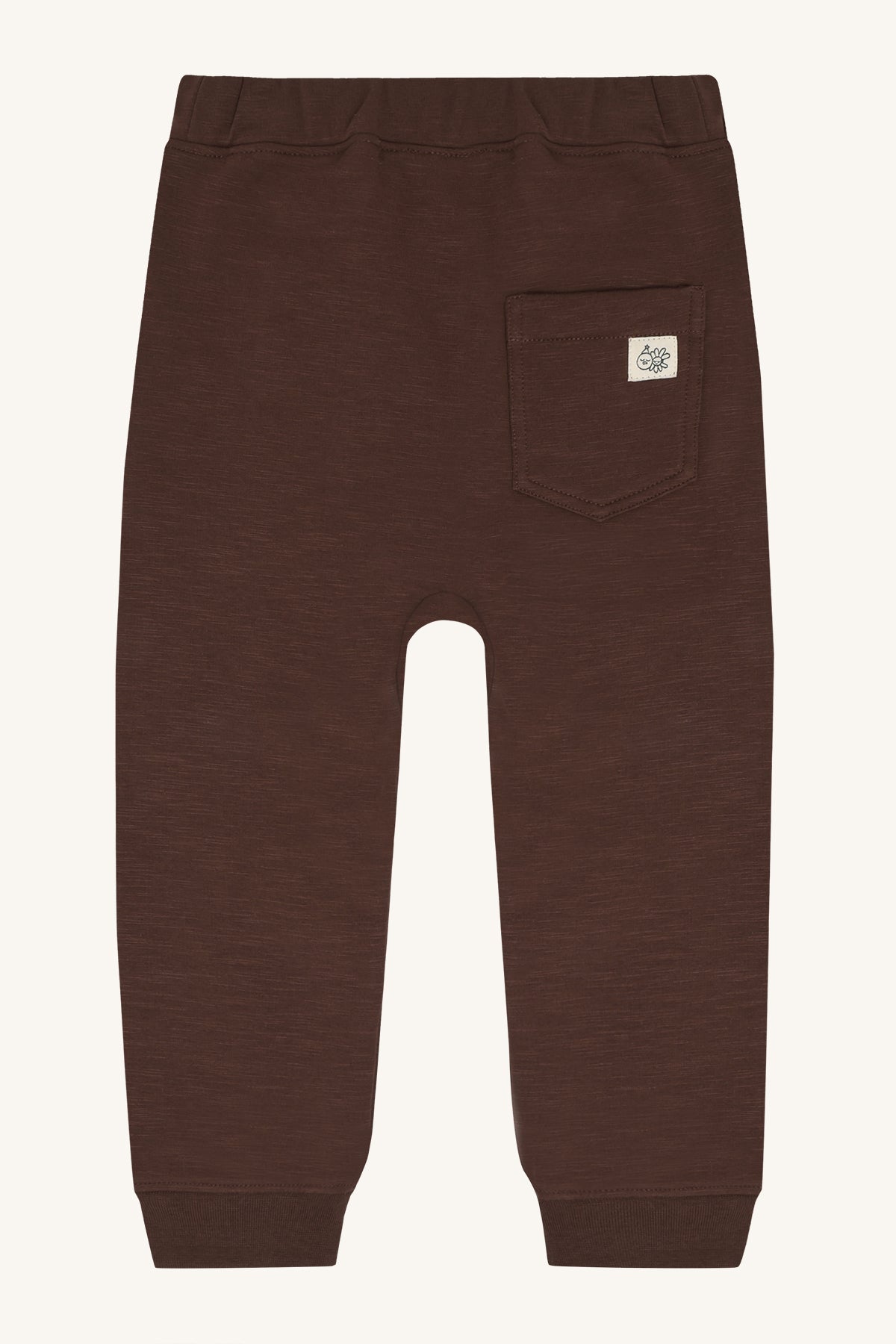 Jogginghose aus gebürsteter Bio-Baumwolle, innen flauschig und warm