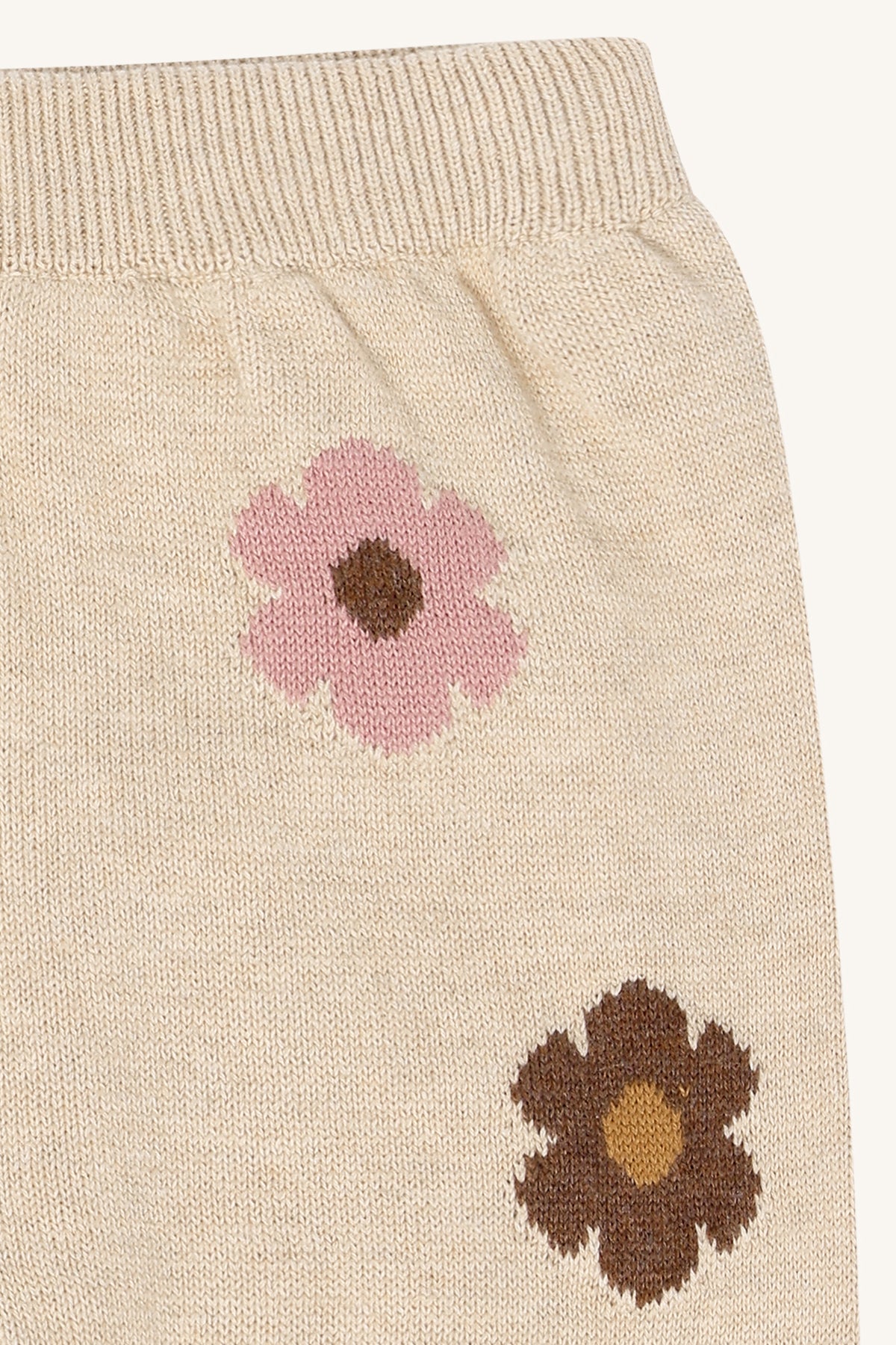 Hust&Claire Lisa Flower Hose in Old Beige Melange bei Bärechind