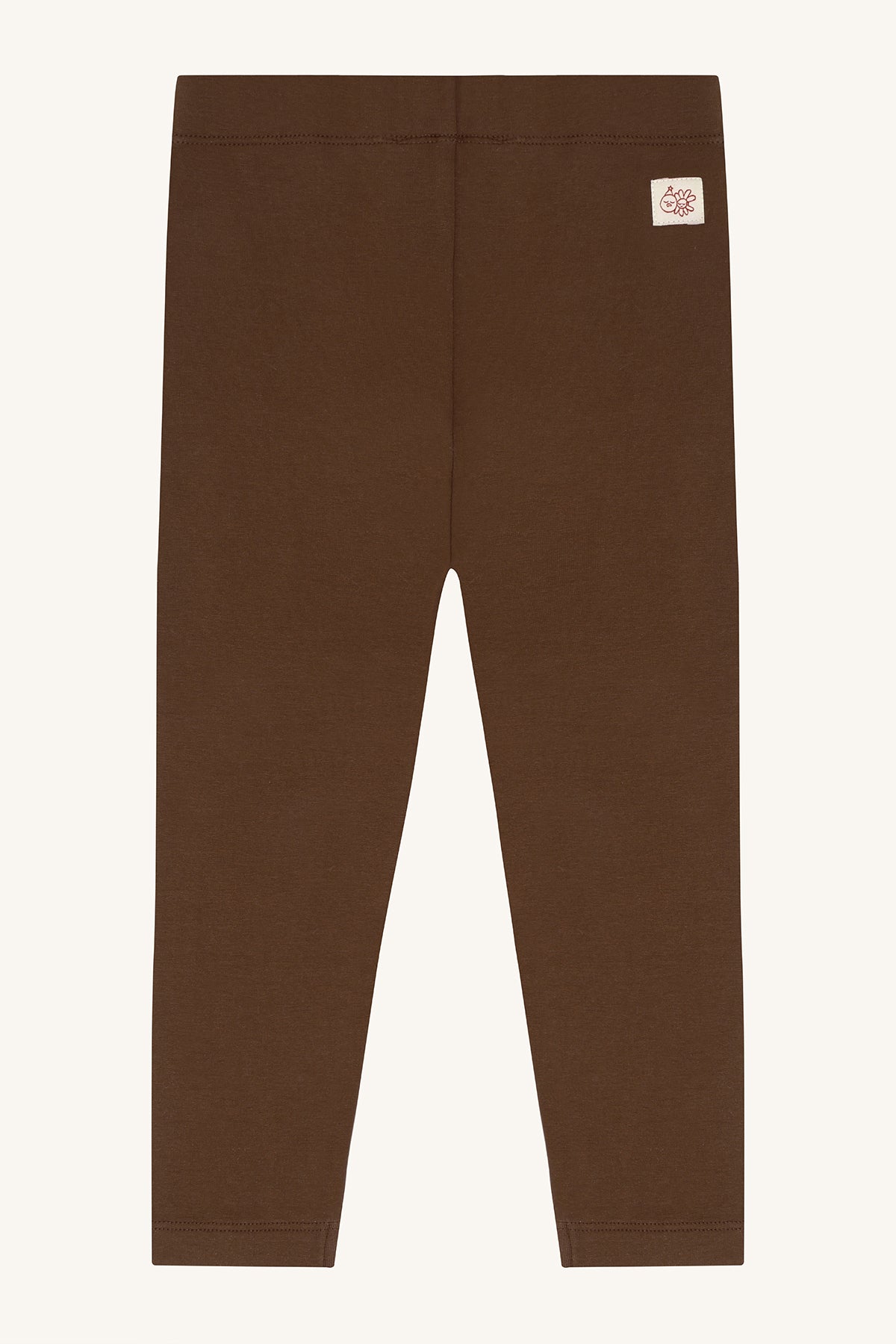 Gefütterte Leggings aus 97% Bio-Baumwolle, aufgeraute Oberfläche für angenehme Wärme