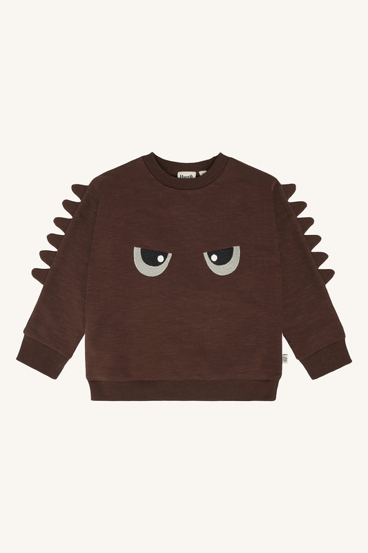 Sejer Monster Pullover in Soil, Vorderansicht