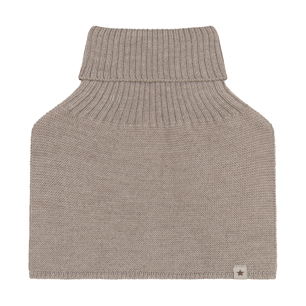 Huttelihut Merino Halswärmer in der Farbe Brown, Vorderansicht