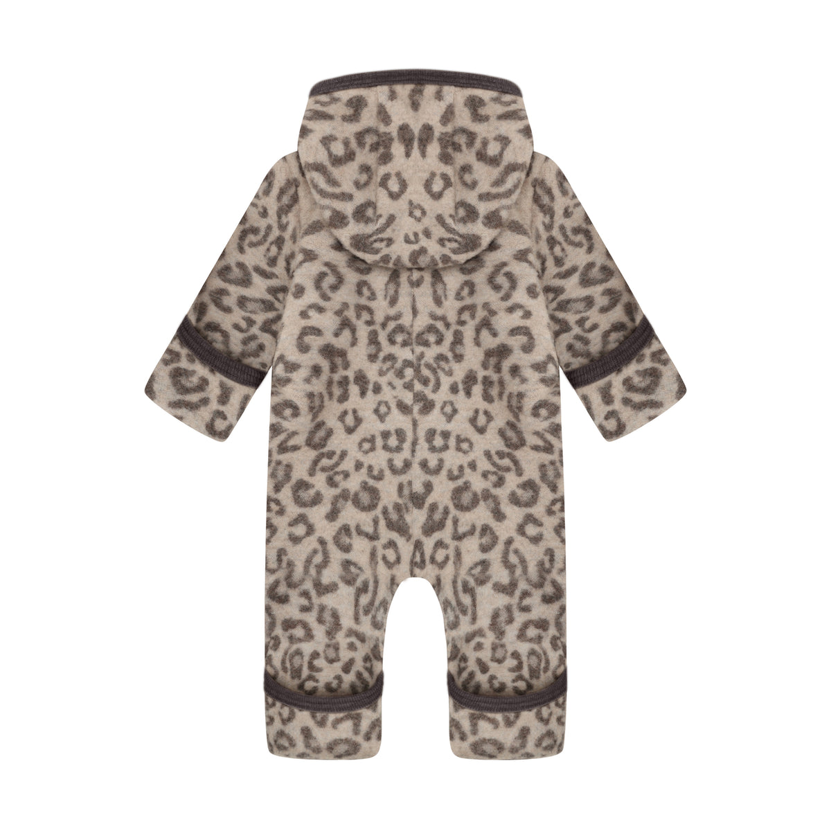 Rückansicht des Wollfleece Overalls aus 100% Merinowolle