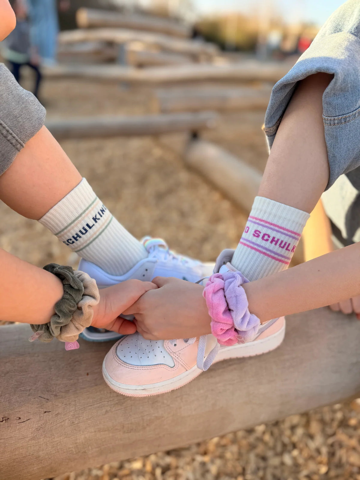 My Day My Dream Kindersocken Schulkind in Pastell Rosa, Ansicht 3