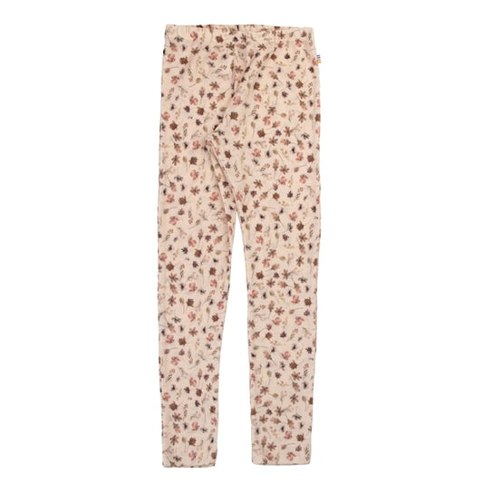 Joha Merinowolle Leggings in Hellrosa mit Blumenprint aus 100 % Merinowolle für Kinder im Bärechind Winterthur Schweiz
